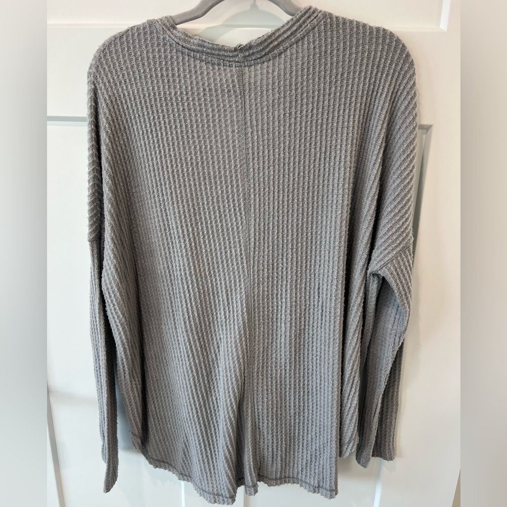 Visvim Gray Textured Knit Top - Picture 2 of 3